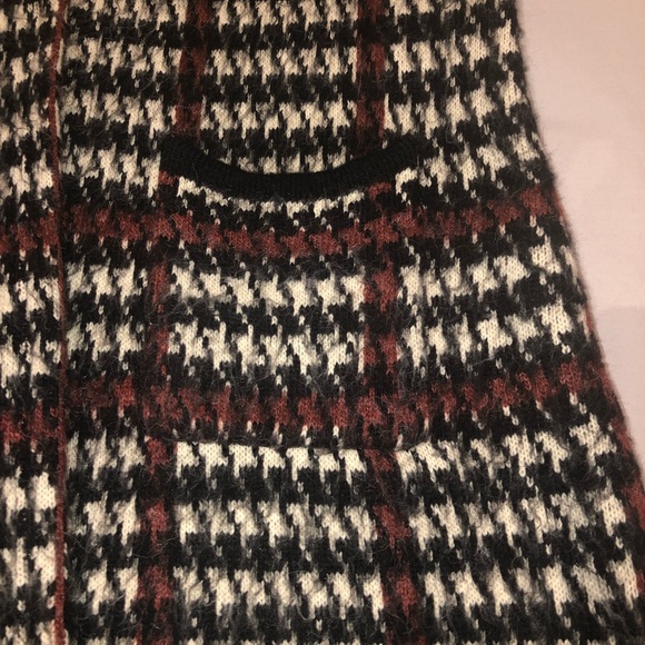 CLEO | Houndstooth Open Coatigan Sweater - Picture 8 of 16